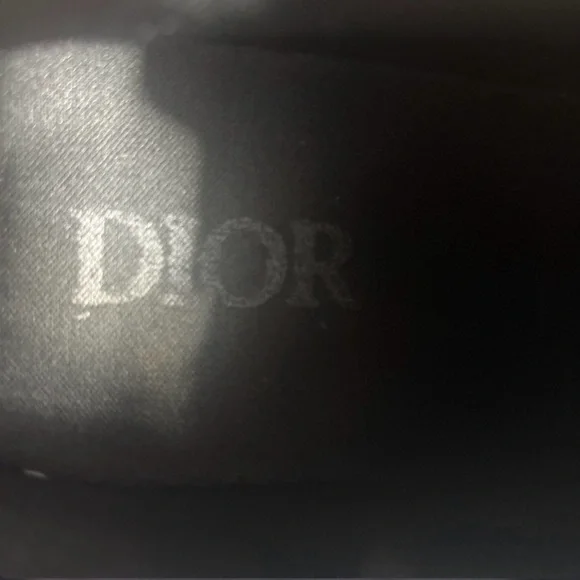 Dior Men's Black Mesh & Leather Chunky-Sole Sneakers with Cream Midsole - Picture 6 of 7